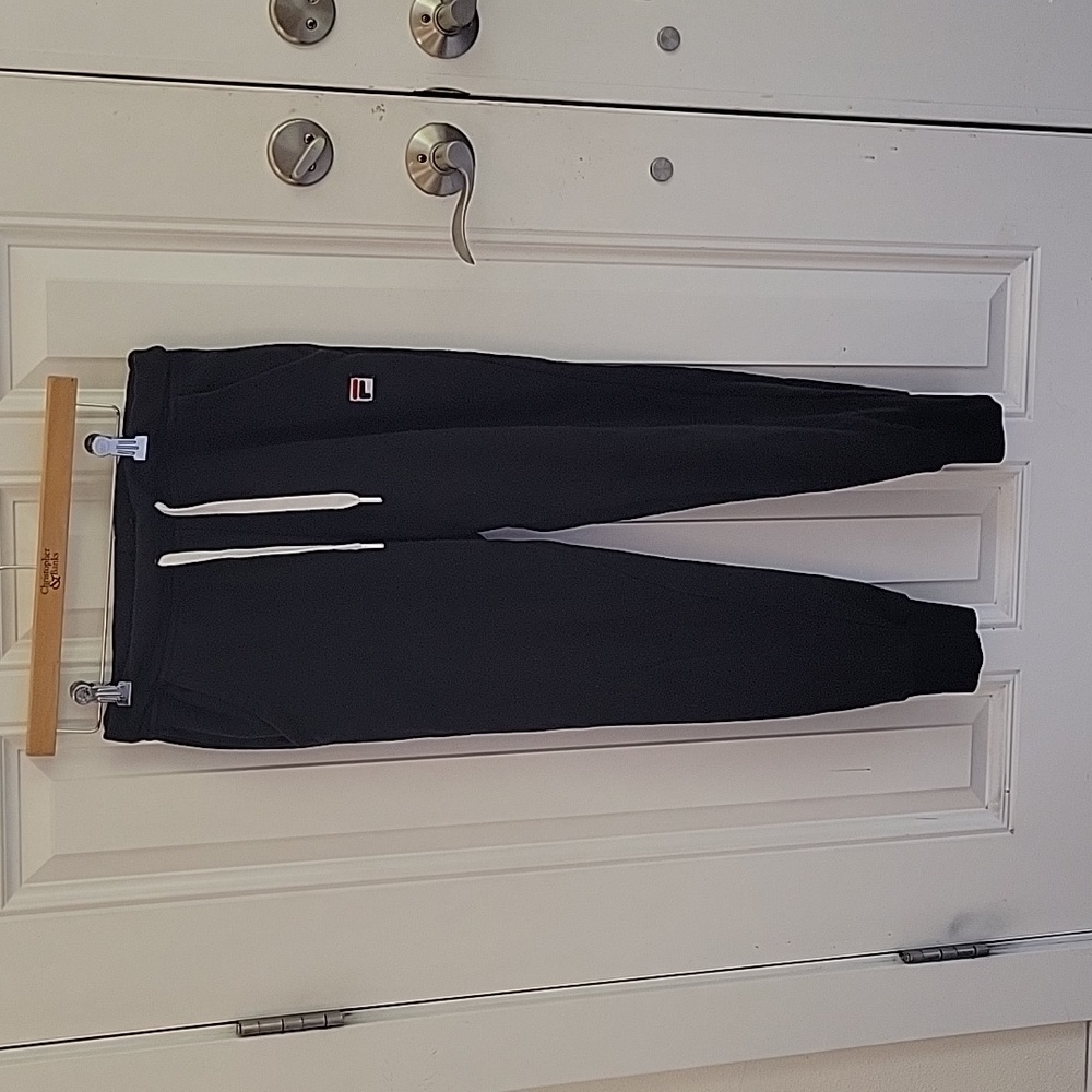 Fila Black Jogger Sweat Pants Size Small